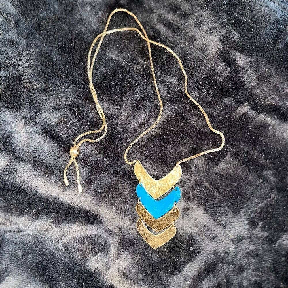 Robert Lee Morris RLM Soho Gold Tone Statement Necklace